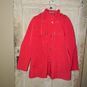 Fog By London Fog Womens Jacket Zip & Snap Front Removable Hood XL (KK-8)